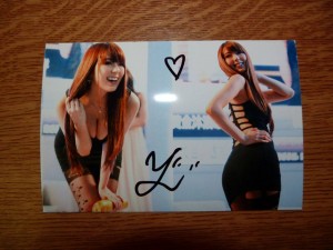 Petit souvenir de miss Hatano.
