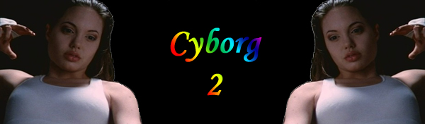 Angelina Jolie bannière Angie's Rainbow Cyborg
