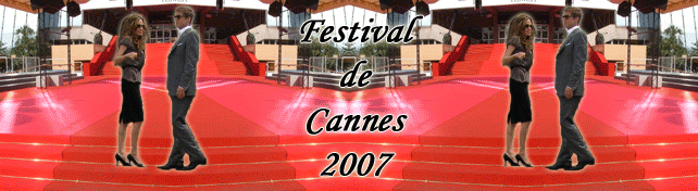 Angelina Jolie bannière Angie's Rainbow Cannes