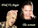 Angelina Jolie & Pink wallpaper