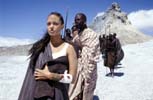 Lara Croft (Angelina Jolie) & Kosa (Djimon Hounsou)